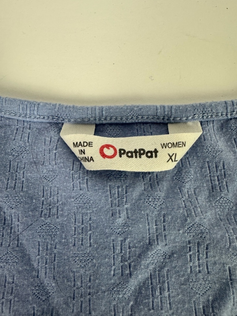 PatPat Light Blue Ruched Drawstring Short Sleeve Top - Picture 5 of 6